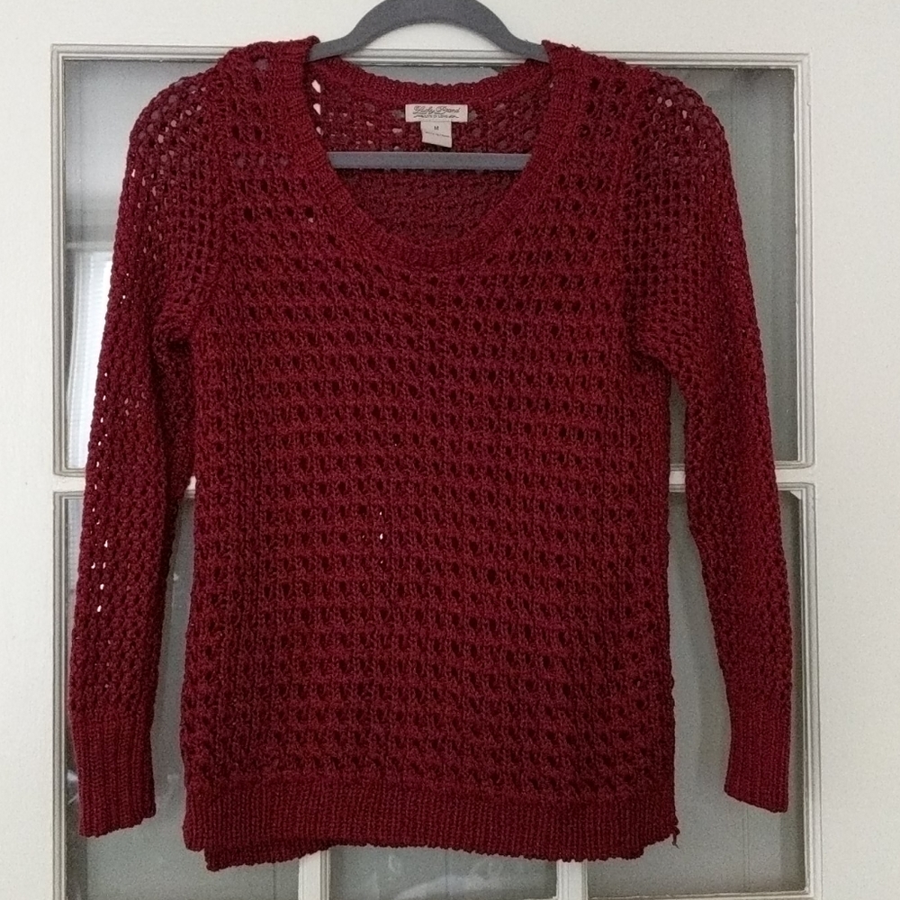🆑$20 ✨ Lucky Brand crochet sweater size Small*